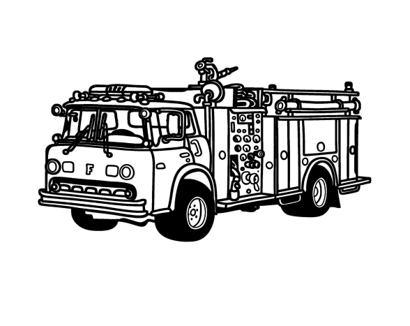 Fire Truck coloring pages. 120 images is the largest collection. Print or download for free.