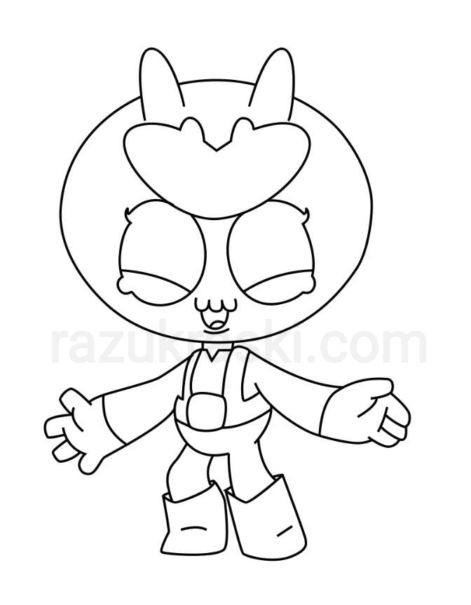 Brawl Stars Coloring Pages Eve - Printable