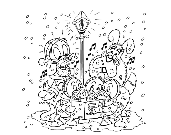 Christmas coloring pages with Disney characters. 140 images is the largest collection. Print or download for free.