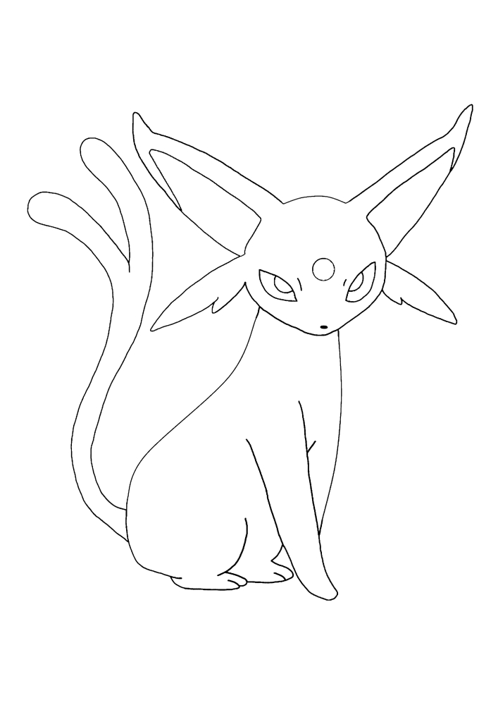 pokemon coloring pages espeon