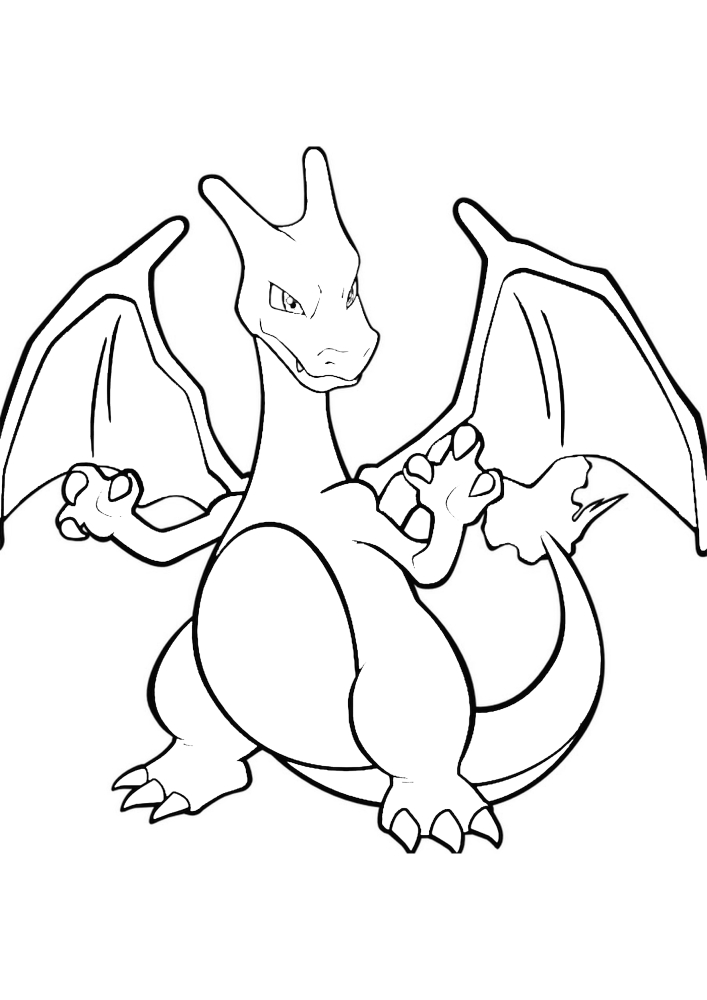 Desenhos de Charizard Para Colorir - Páginas Para Impressão Grátis