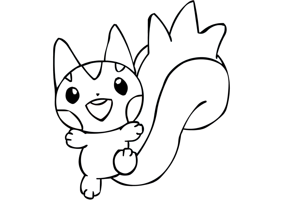 Pachirisu para colorear  Pokemon, Cartoon styles, Drawings