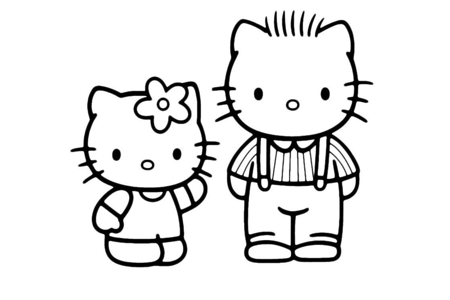 Hello Kitty Coloring Pages Print