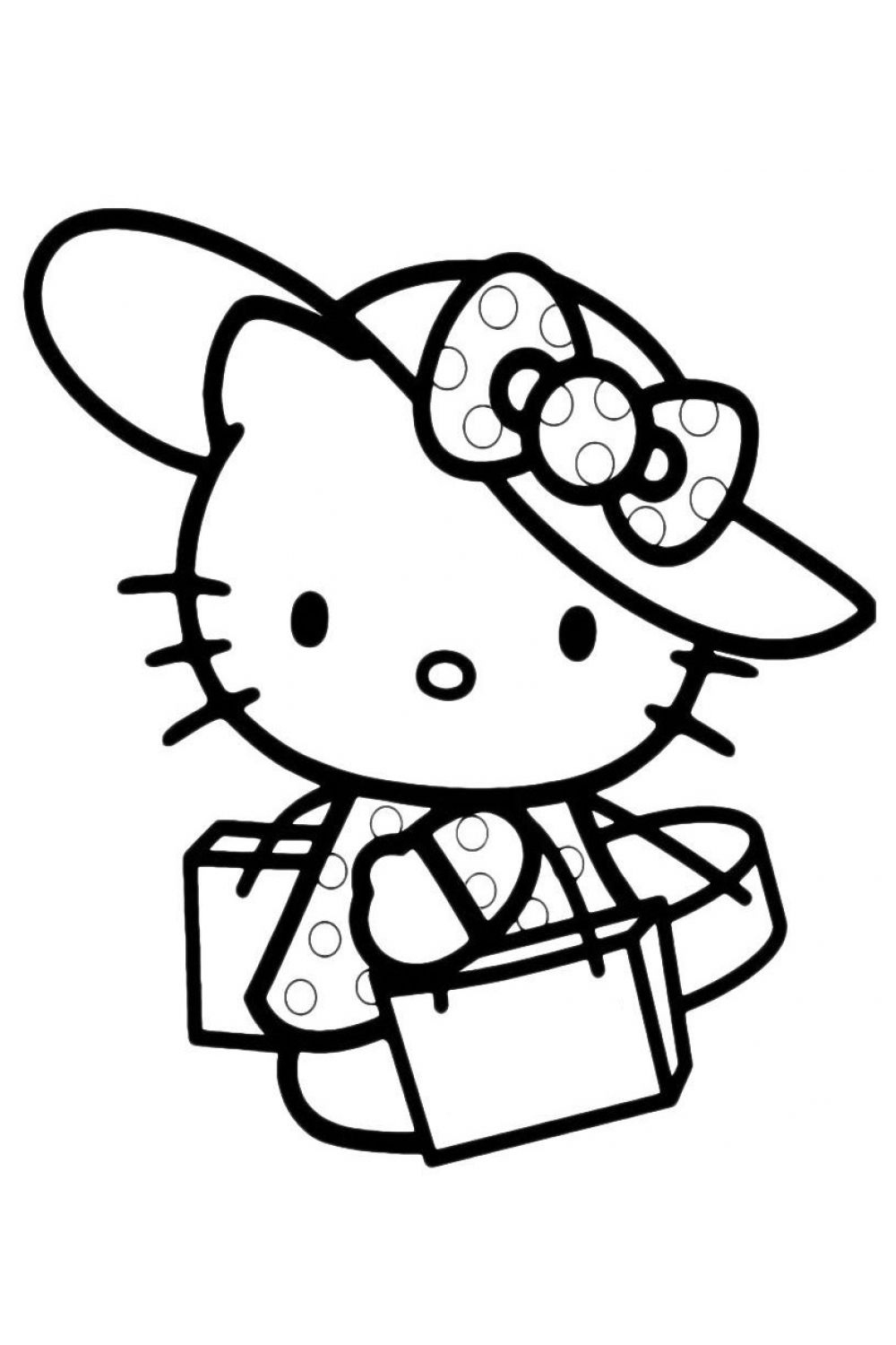 Coloriage Hello Kitty Imprimer