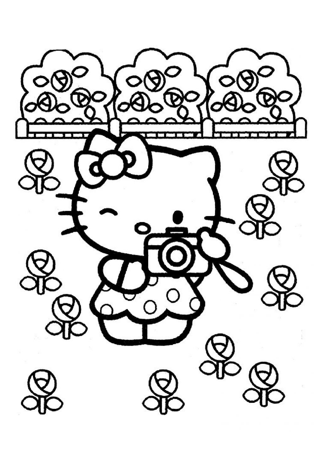 Ausmalbilder Hello Kitty drucken
