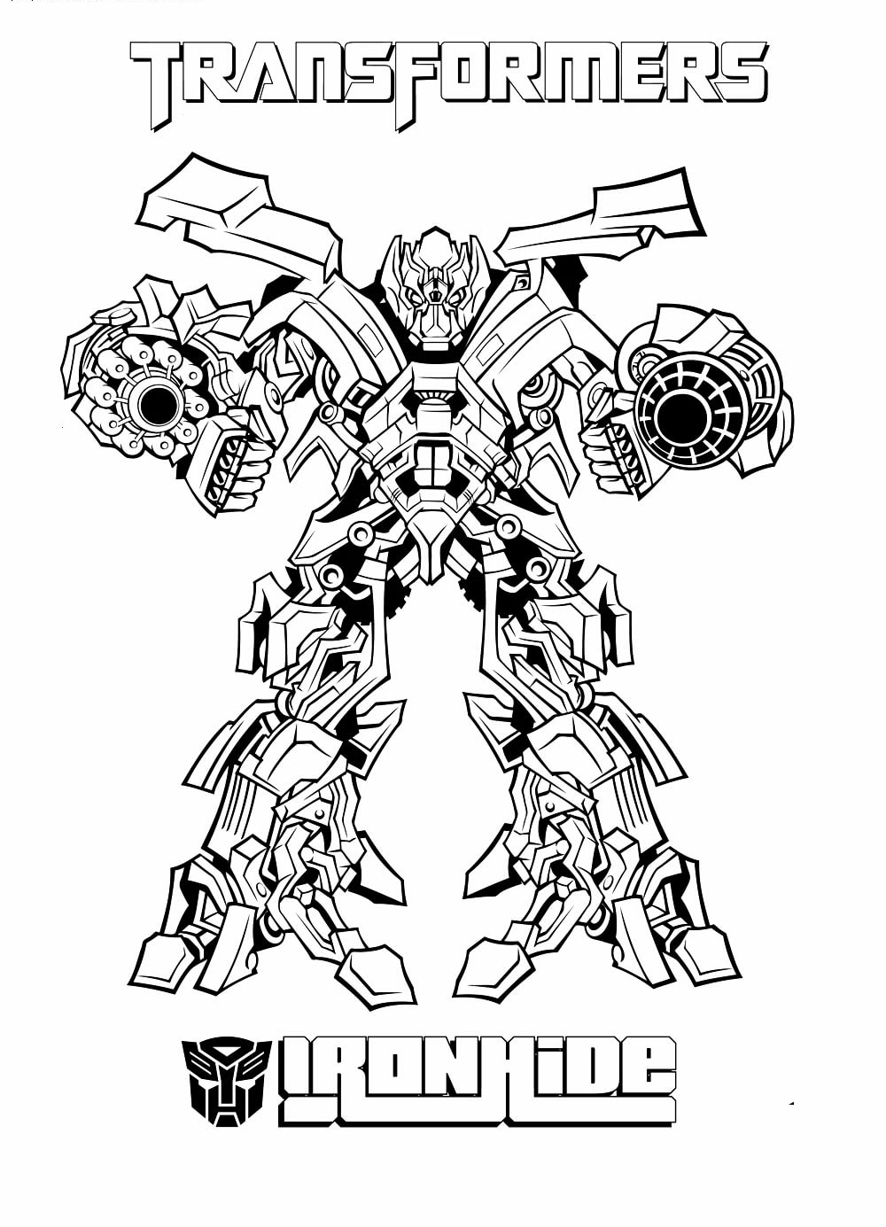 Coloriage Transformers – Imprimer Gratuitement
