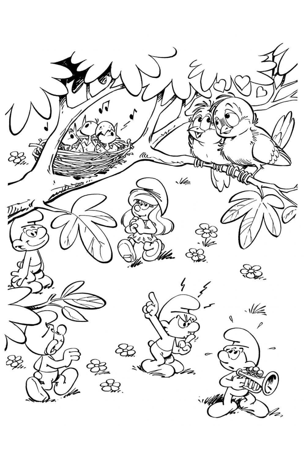Para Colorir Smurfs. Imprima Desenhos Para Colorir gratuitamente.