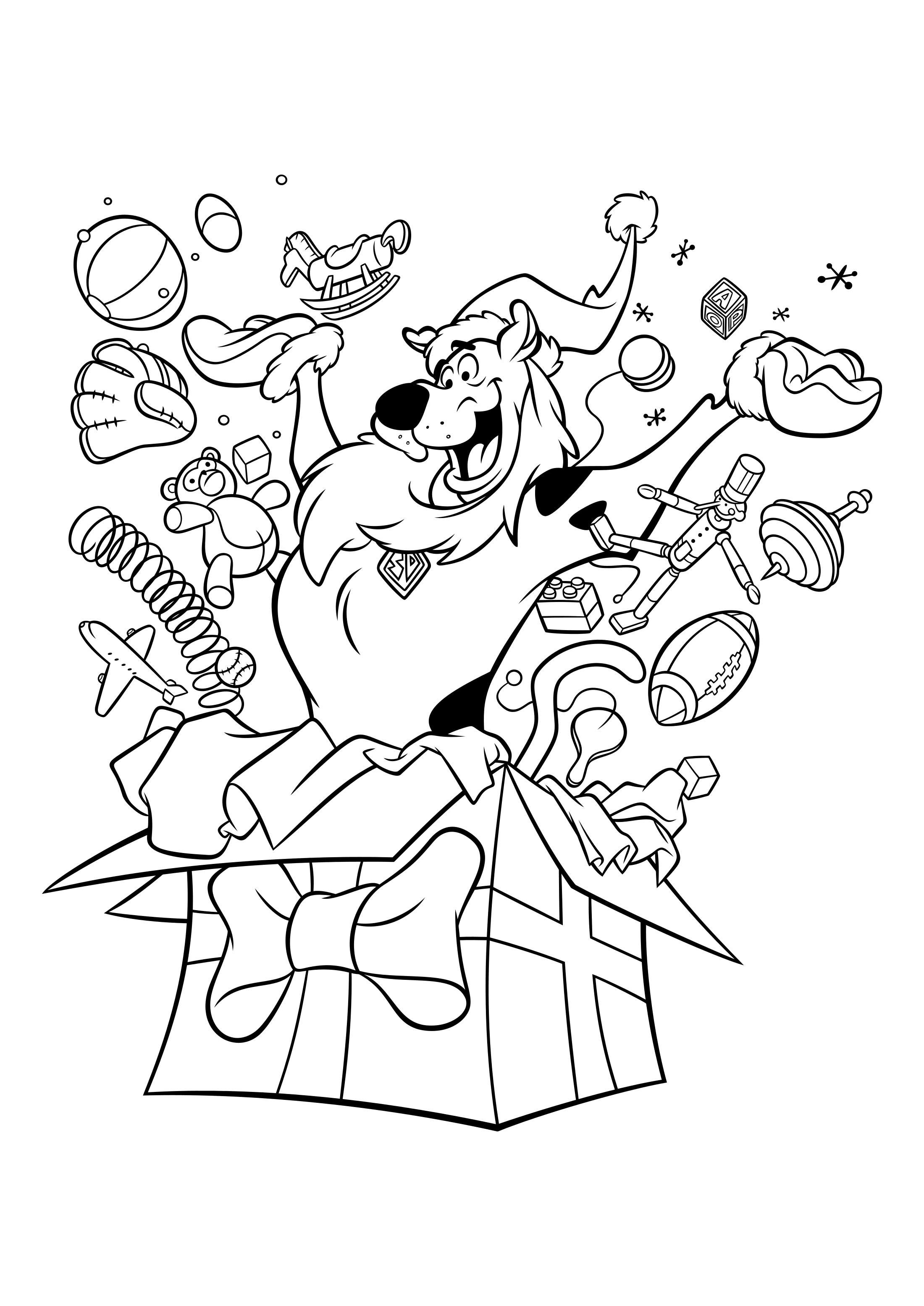 Coloriage Scooby-Doo Dessin animé Imprimer