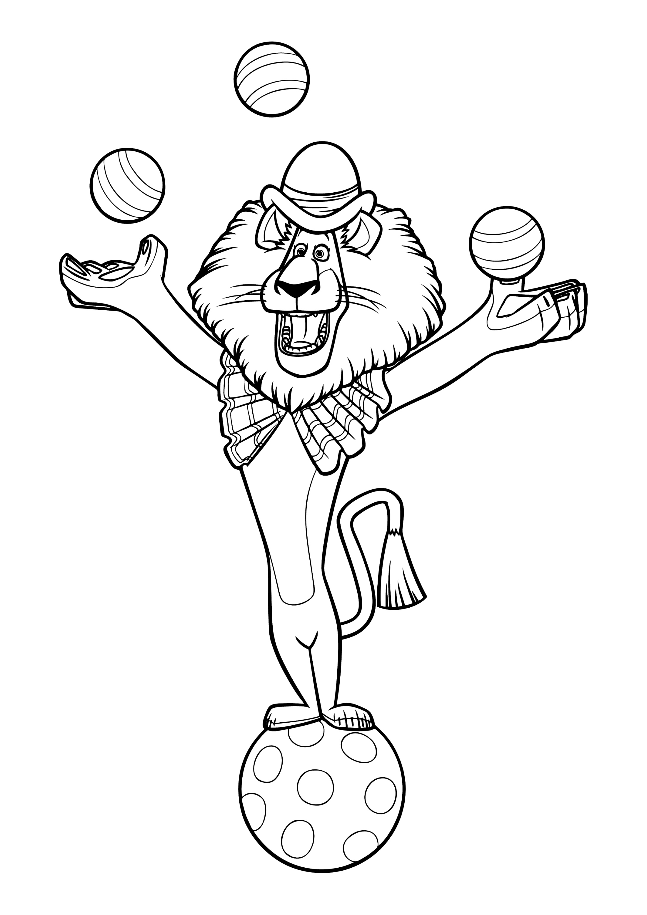 Coloring Pages from the cartoon Madagascar - Print