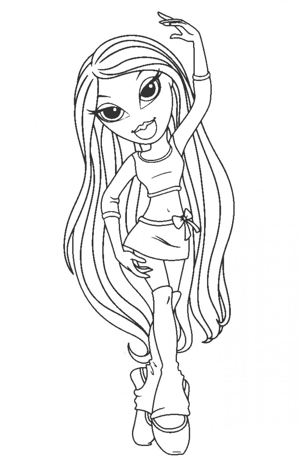 Bratz Dolls Coloring Pages. Print for free
