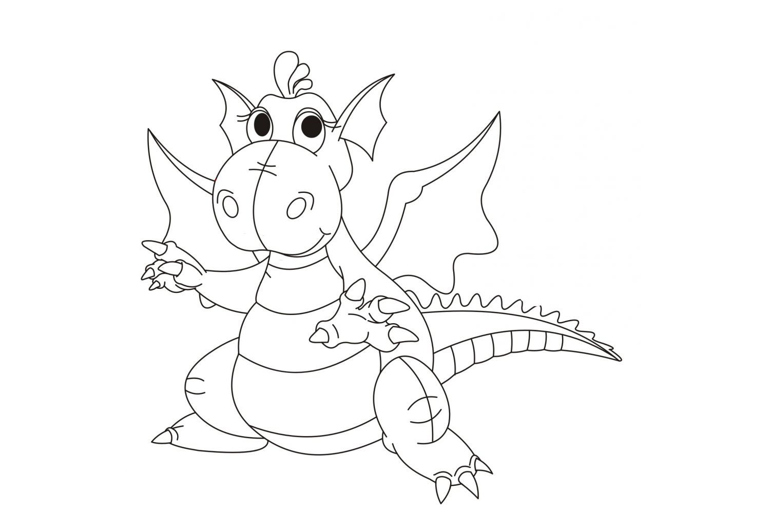 Dragons Coloring Pages. Print for free.