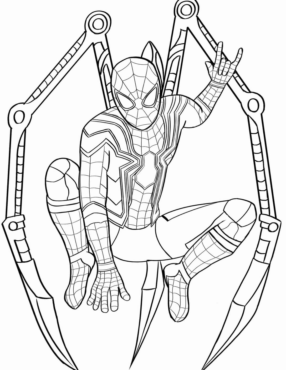 Spiderman Coloriage – Imprimer gratuitement.