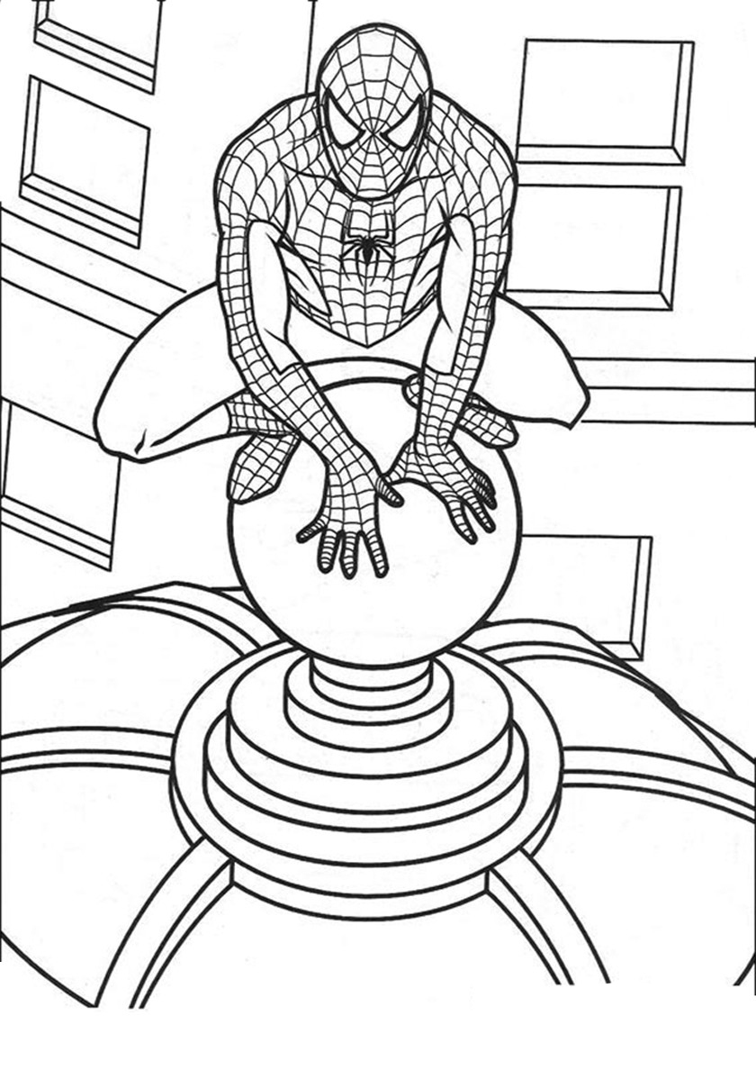 Spiderman Para Colorear – Imprimir gratis.