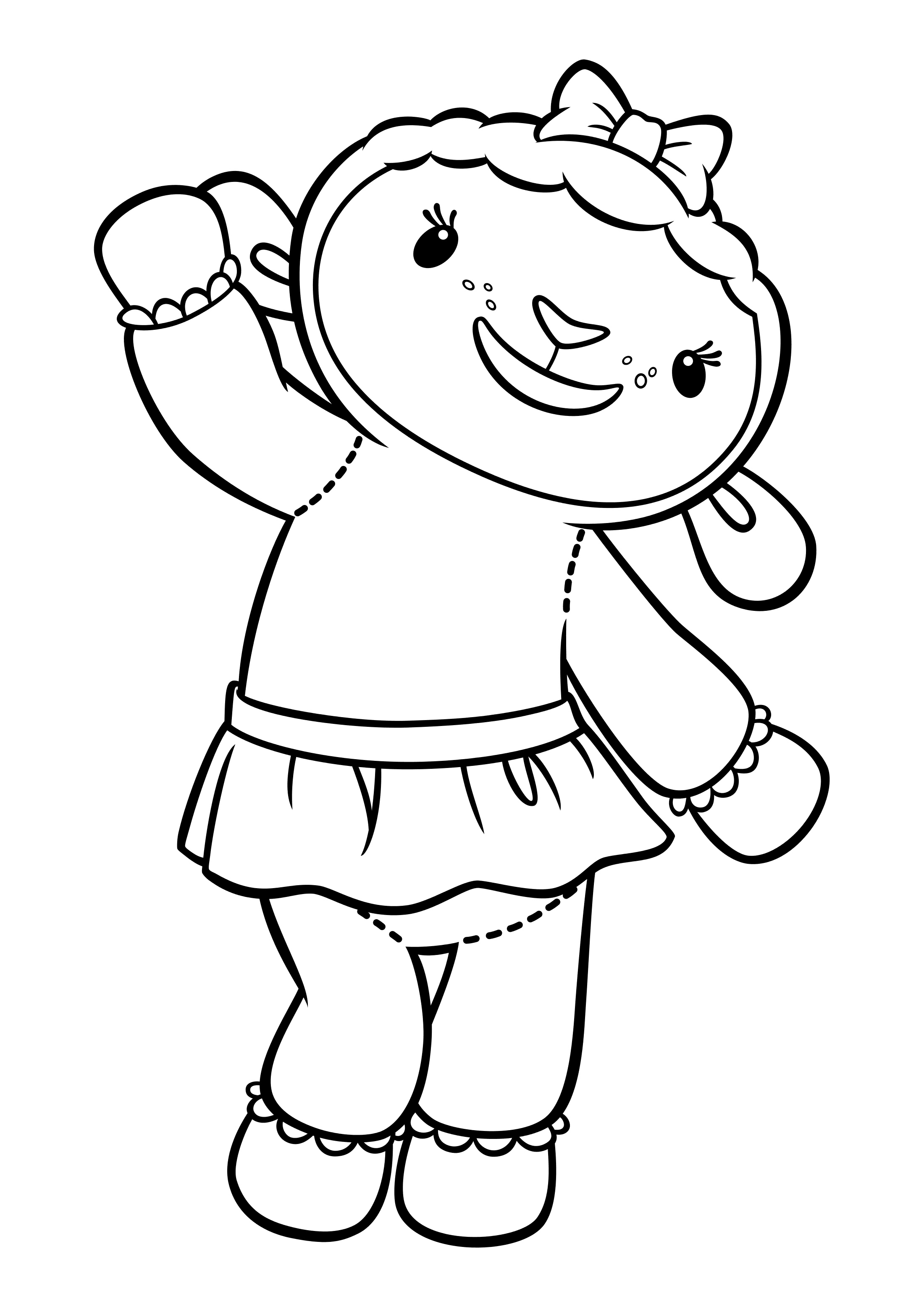 Coloriage Doc McStuffins pour les enfants. Imprimez Coloriage du dessin animé.