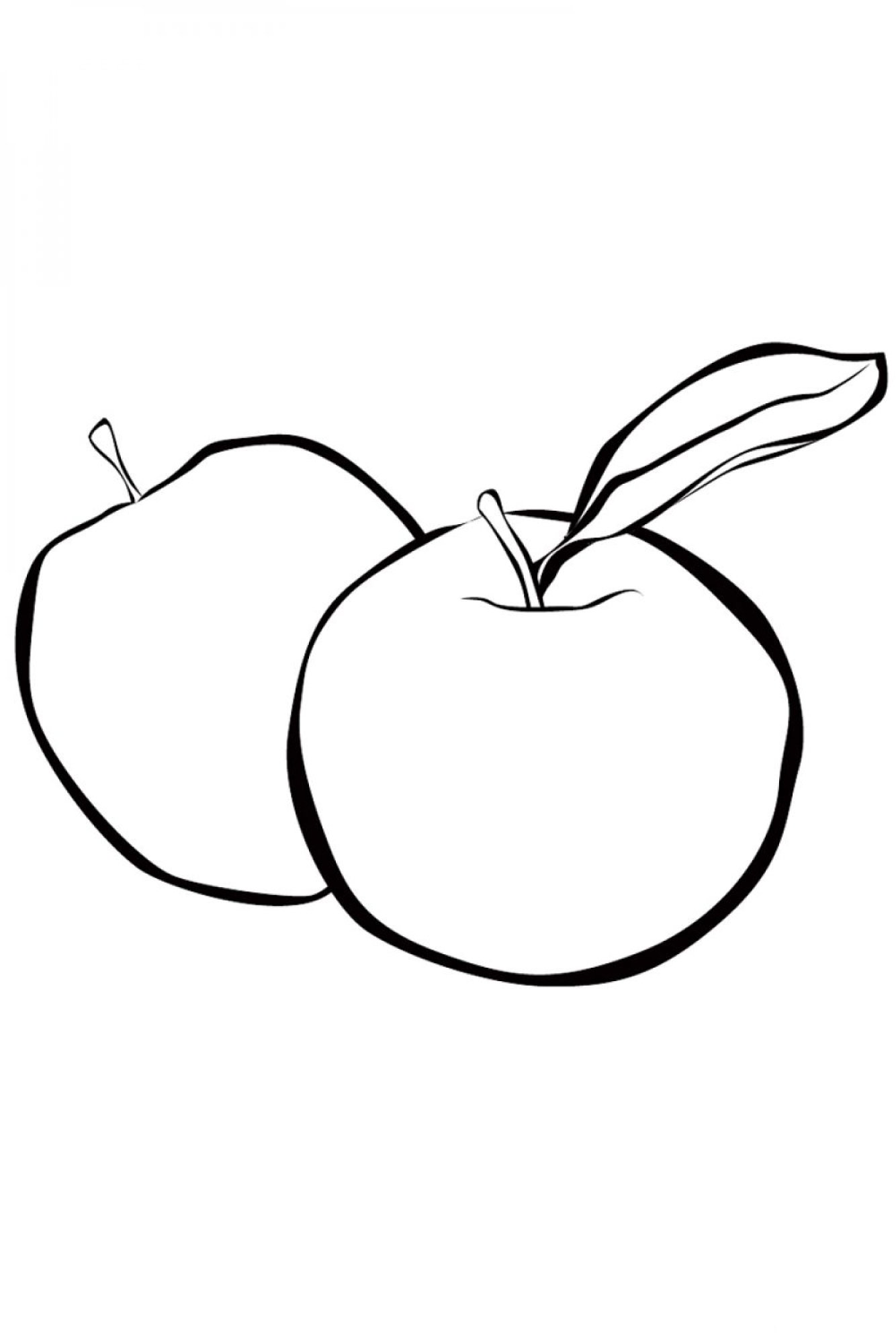 Coloring Pages berries and fruits for children. Print for free.