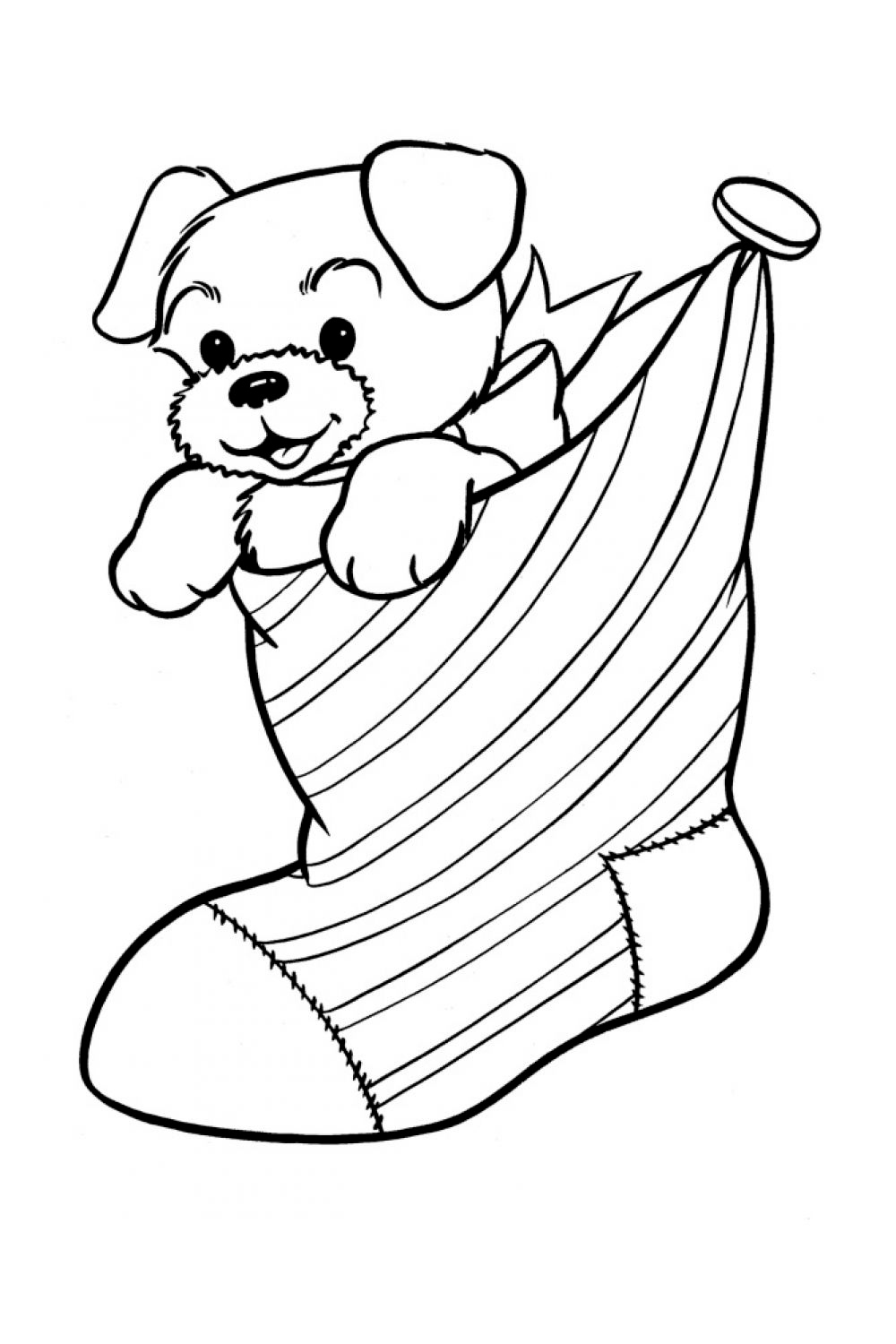 Christmas Stockings Coloring Pages for Printing