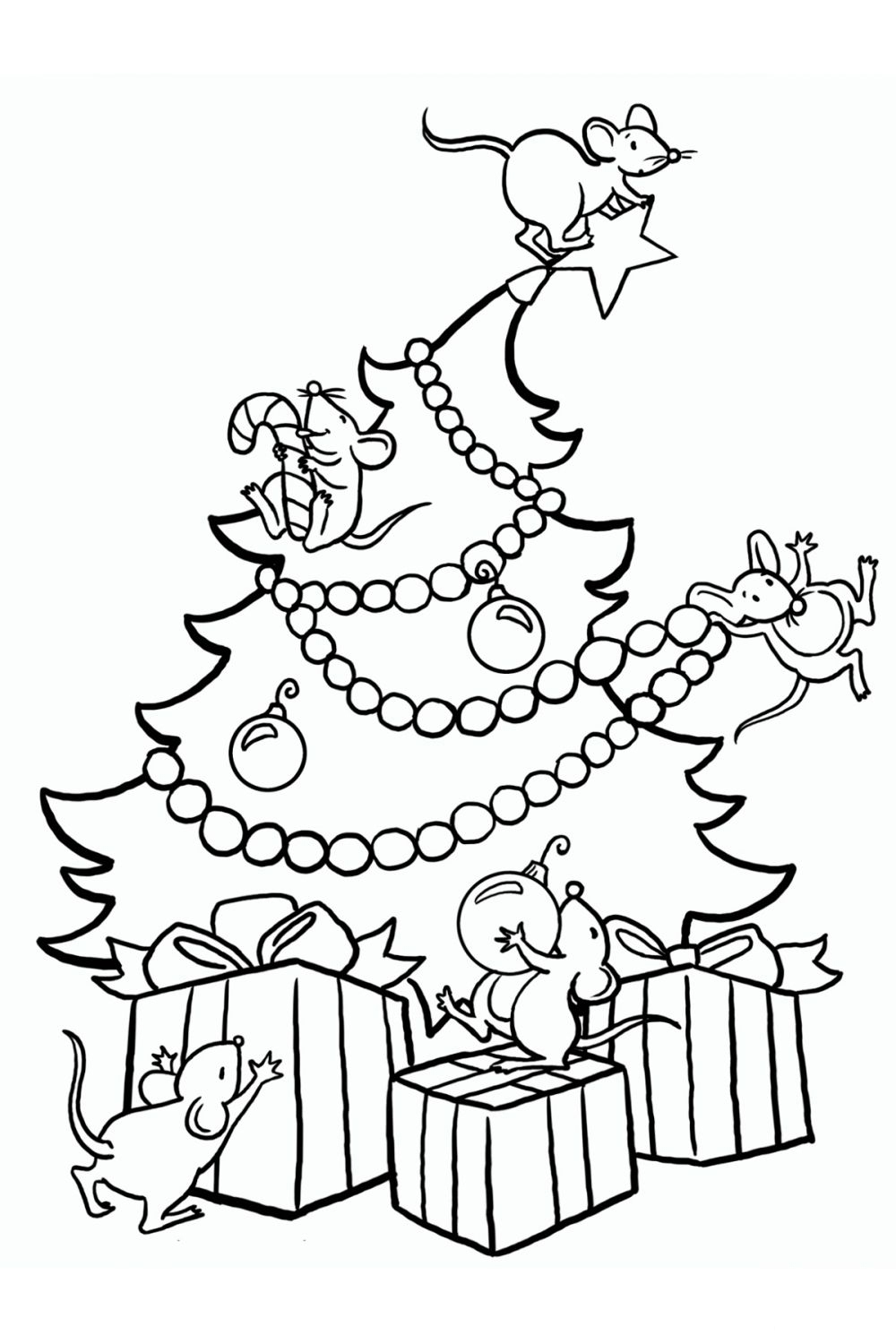Natal Para Colorir. Coleção de desenhos para colorir para o feriado