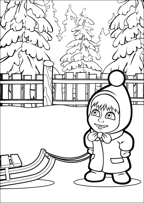 Winter Coloring Pages Print for Free
