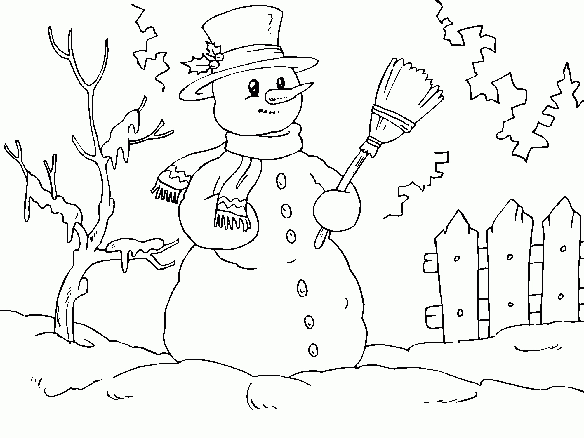Winter Coloring Pages Print for Free