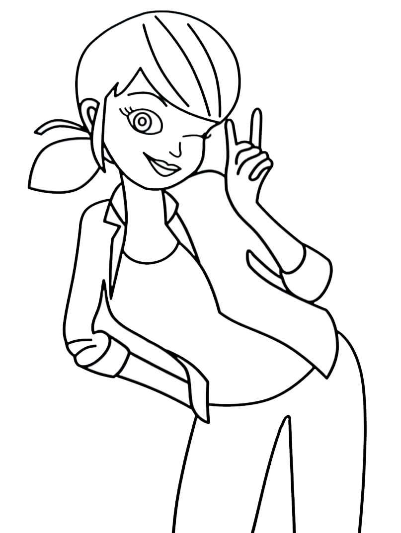 Coloring pages of Ladybug and Cat Noir for print and download