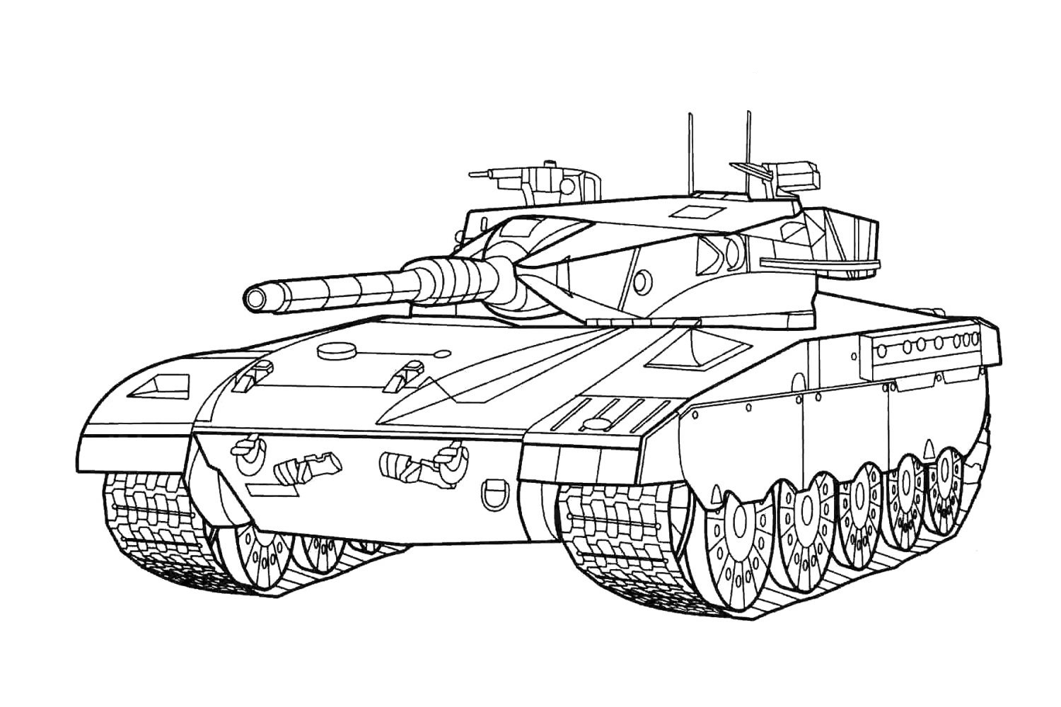 Desenhos para colorir Tanques Para Meninos imprimir