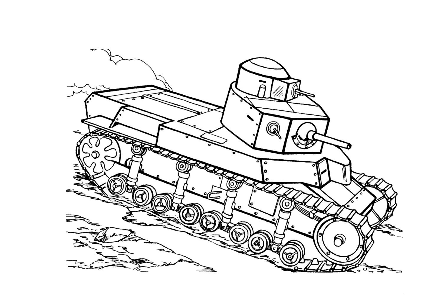 Desenhos para colorir Tanques Para Meninos imprimir