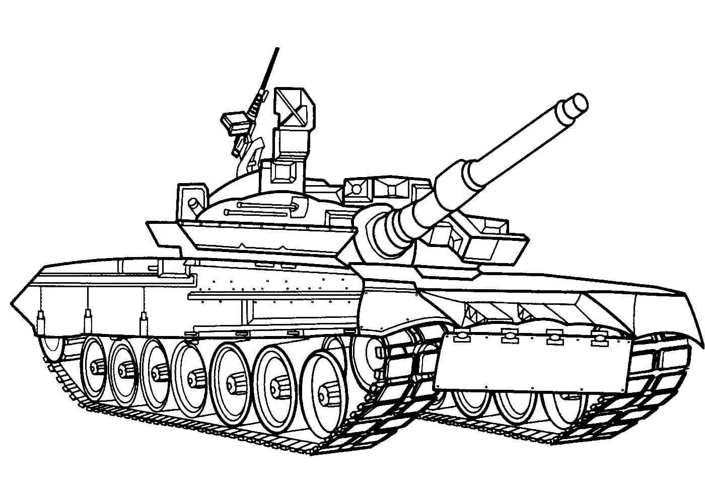 Coloriage Сhars (Tanks) pour les garçons Imprimer