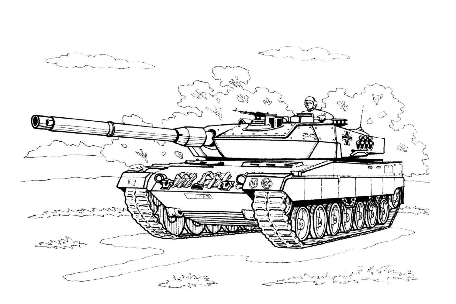 Coloring Pages Tanks For Boys Print