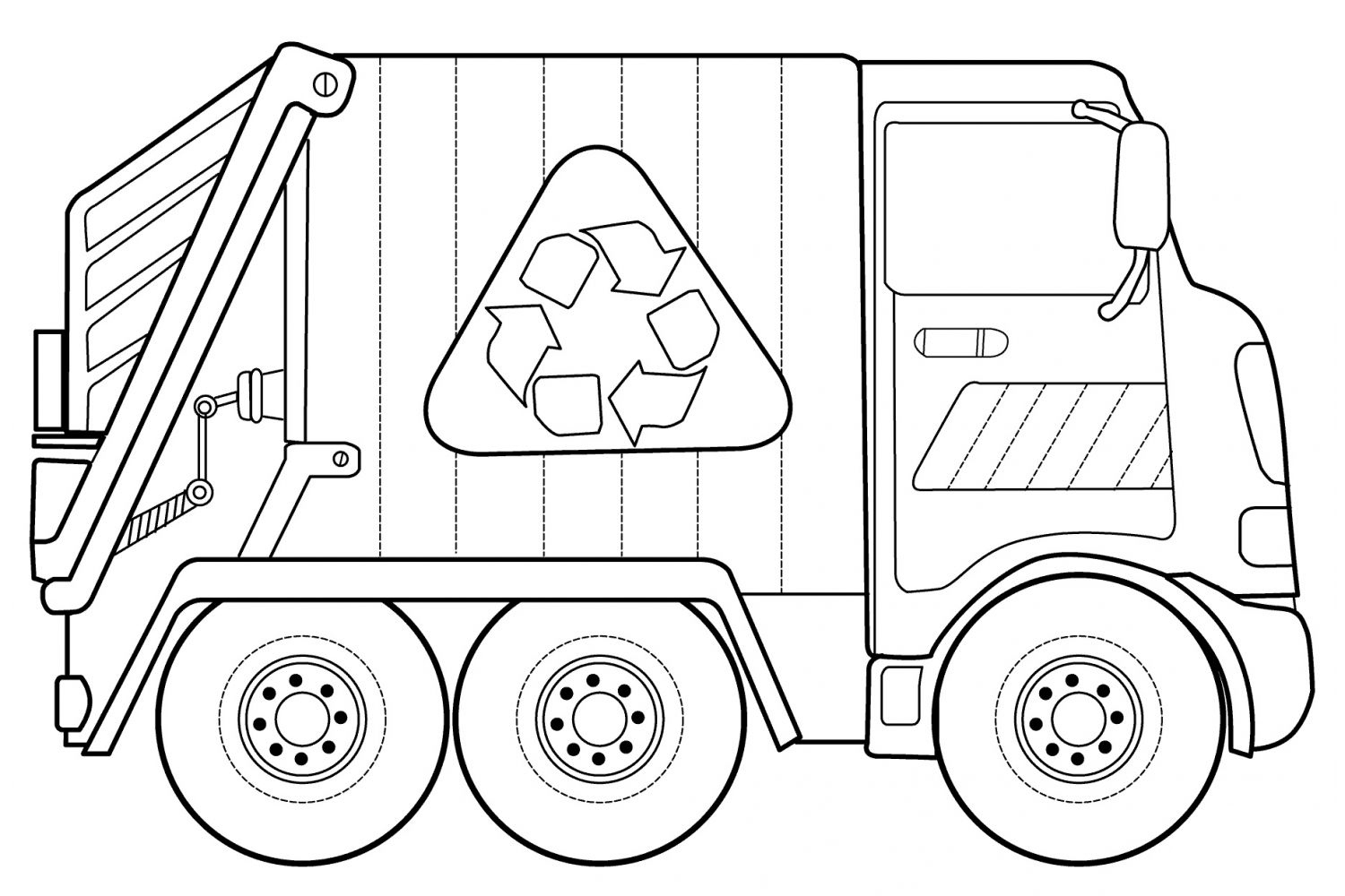 Coloring Pages Transport for boys