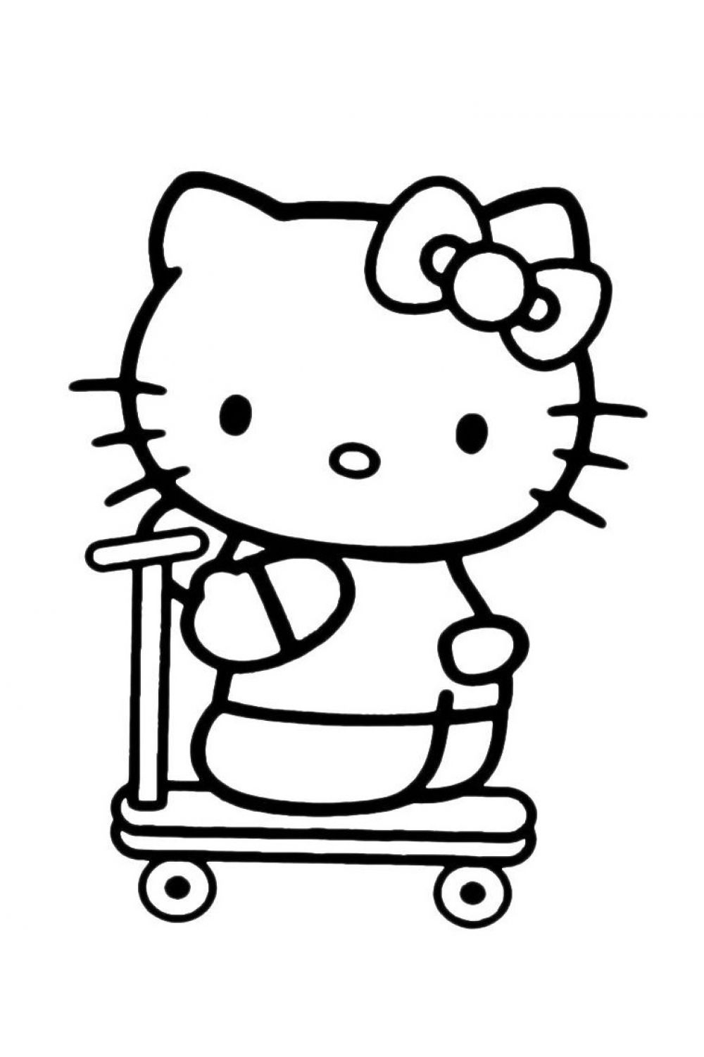 Coloriage Hello Kitty Imprimer