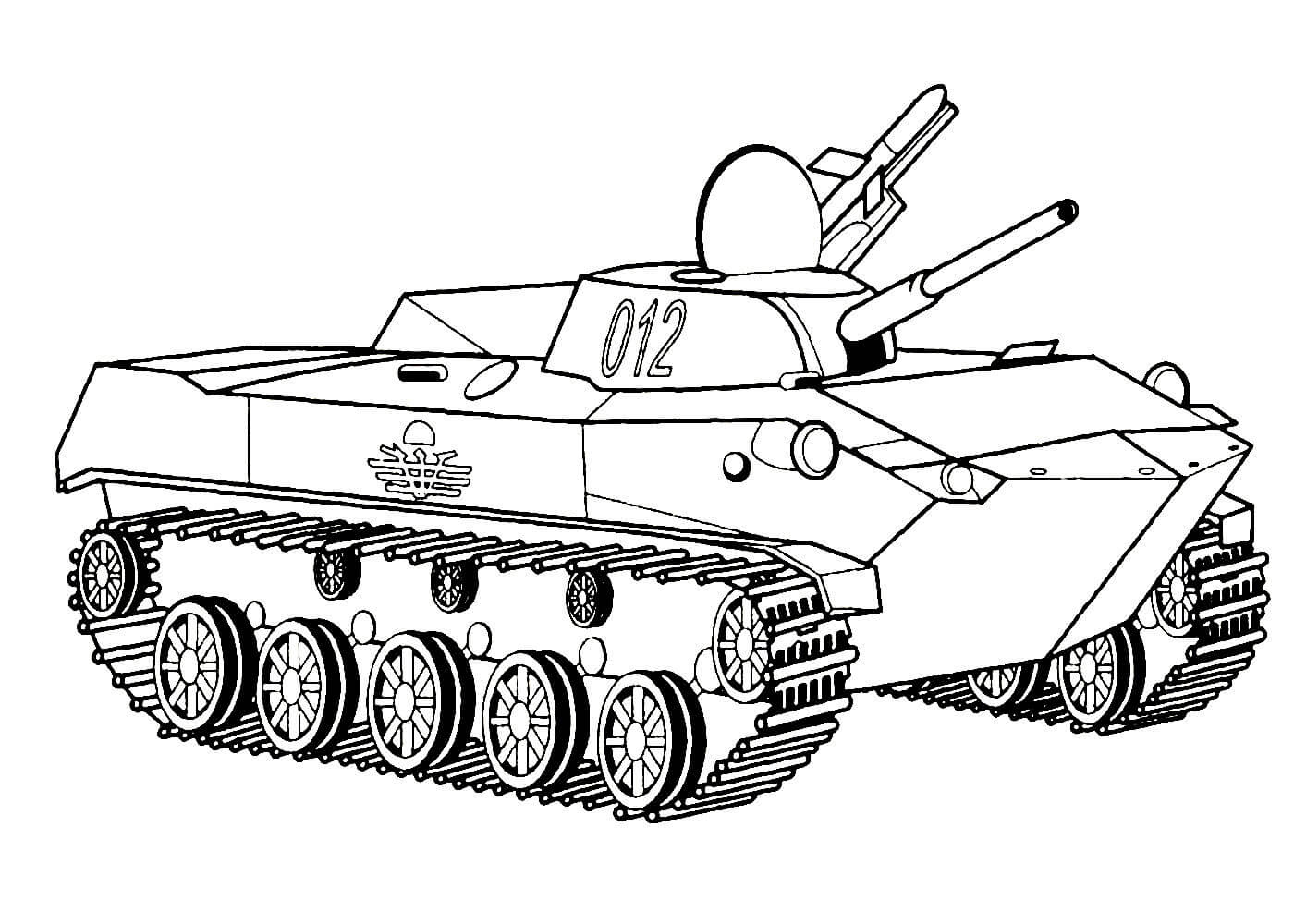 Разукрашка для мальчиков танки
