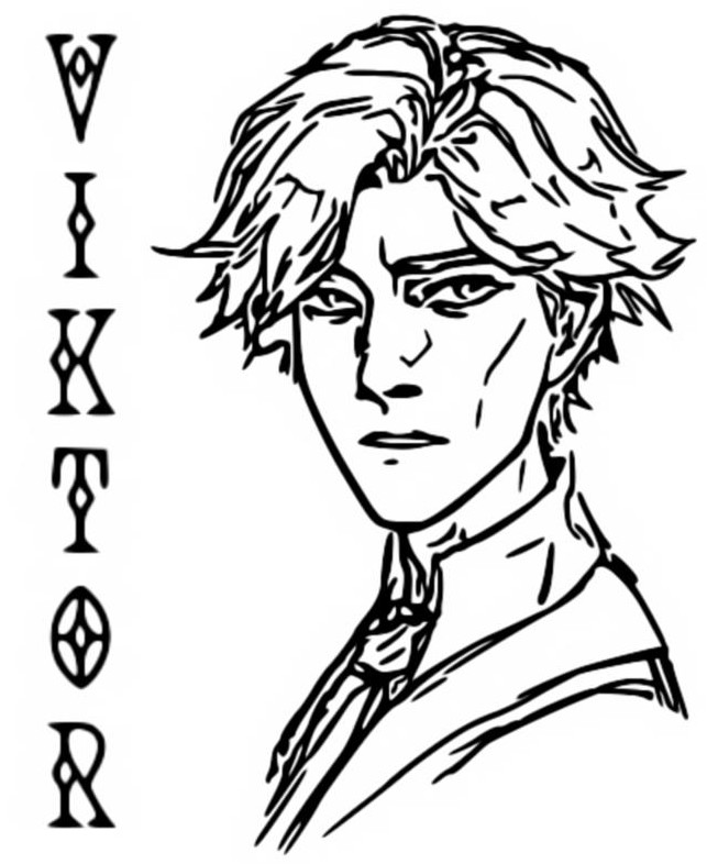 Coloring page Arcane Victor