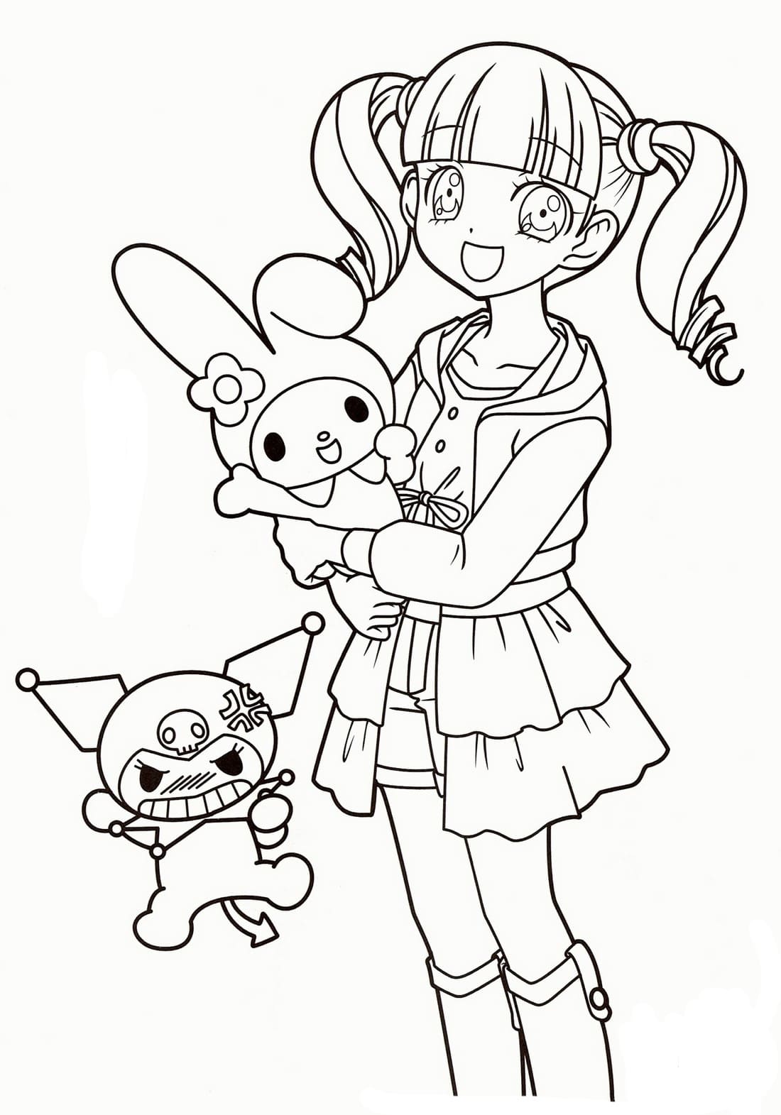 Coloring page Kuromi Anime My Melody
