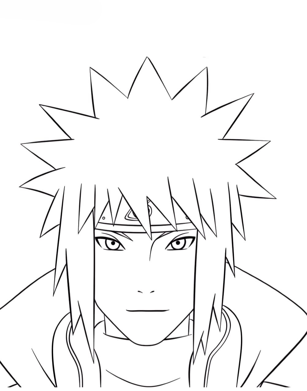 Minato Coloring Pages | Print Anime Coloring Pages