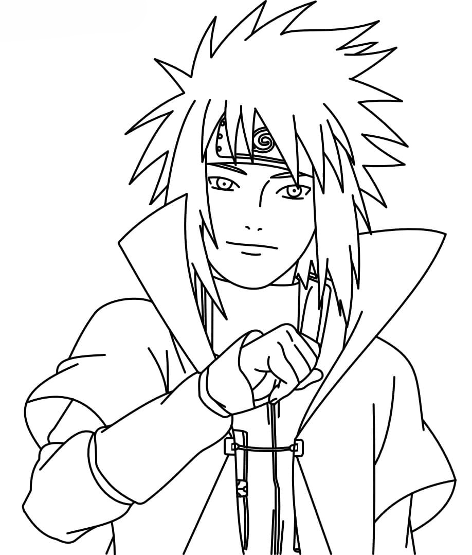 Coloring page Minato A character from the Anime.