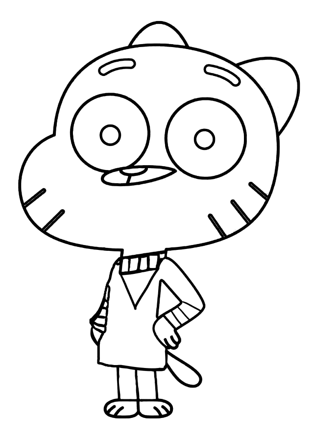 57 Gumball Cartoon Coloring Pages Best