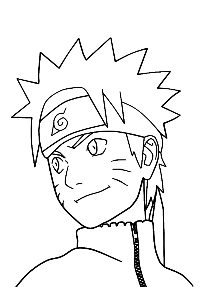 Naruto merkki värityskirja - tulosta tai lataa ilmaiseksi.