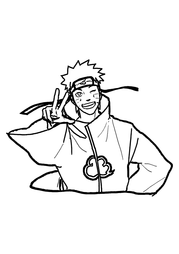 Naruto in a Kisame cape