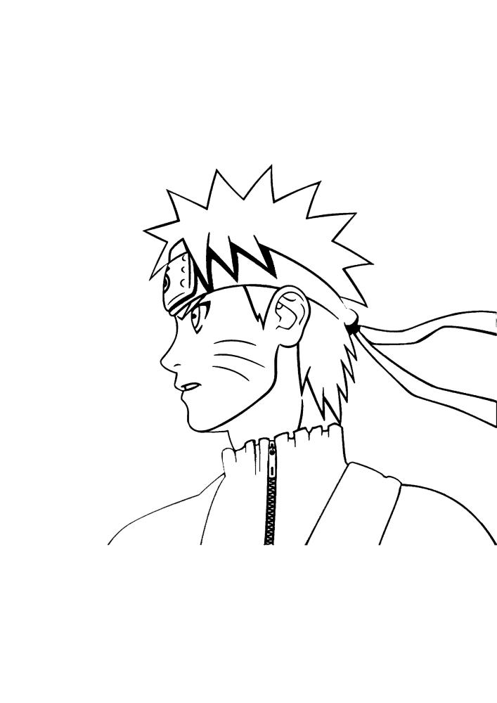 Naruto en diferentes poses-imagen en blanco y negro