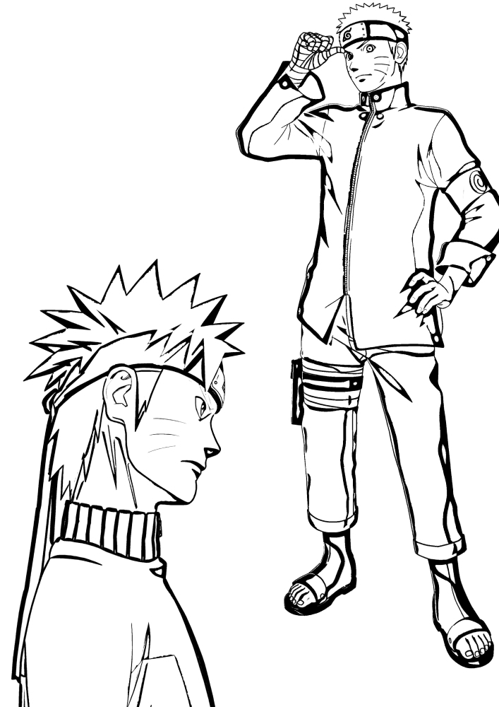 Colorear el personaje de Naruto