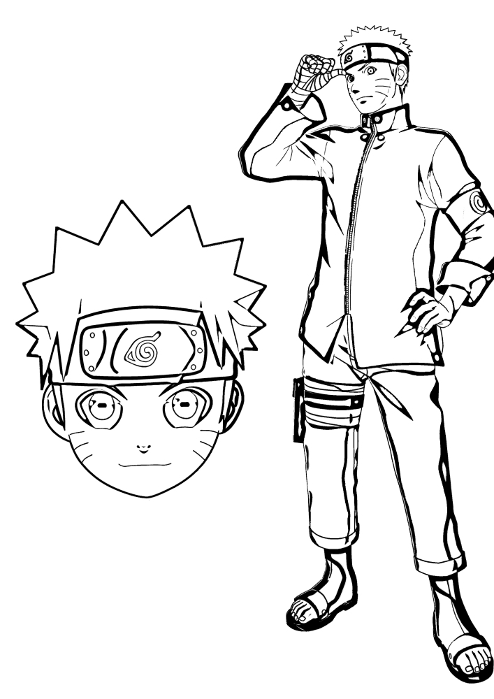 Niedliche Naruto Charakter Färbung