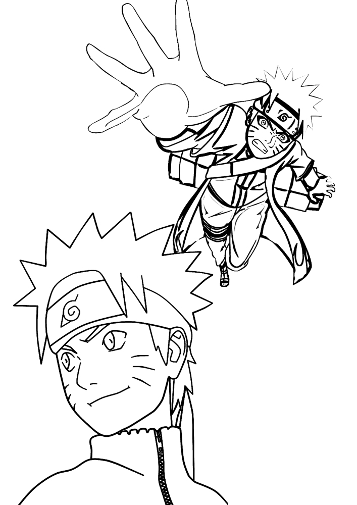 Coloring book of the strongest Hokage-Naruto
