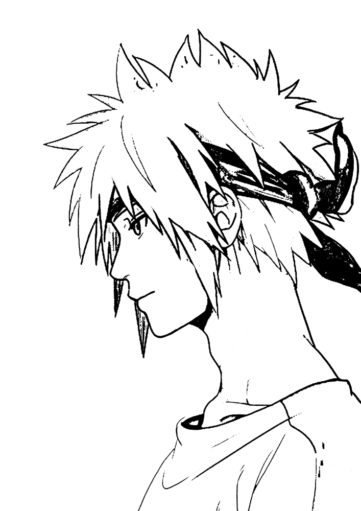 Image Naruto Noir et blanc