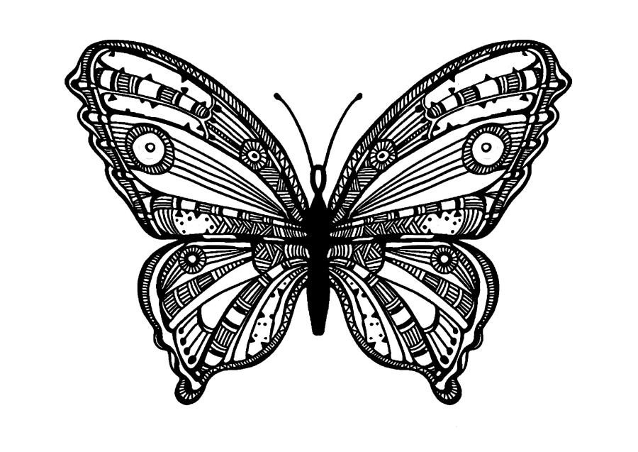Anti-Stress-Schmetterling
