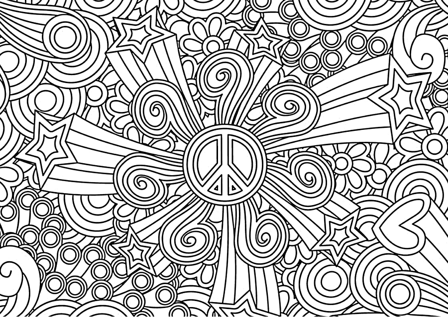 Car on the background of patterns-coloring book