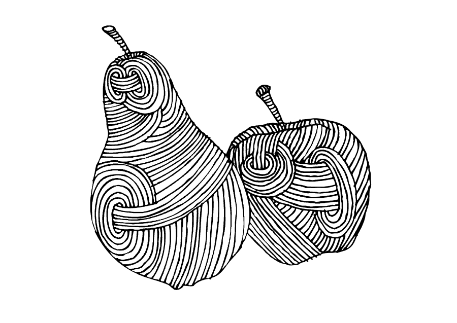 Груша и яблоко