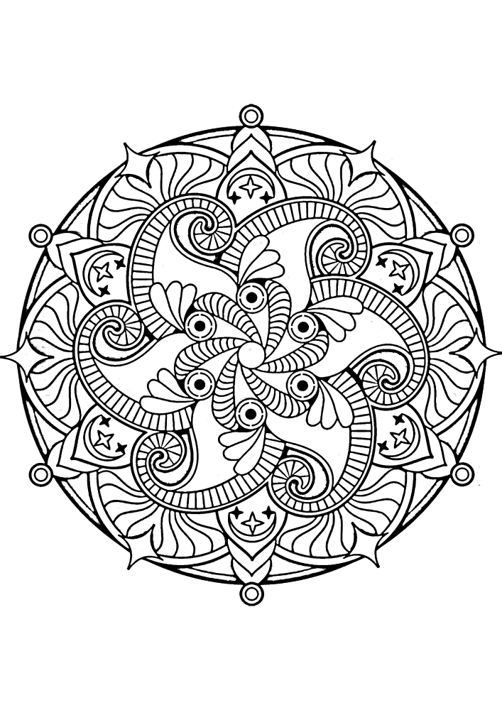 Pattern inside the circle