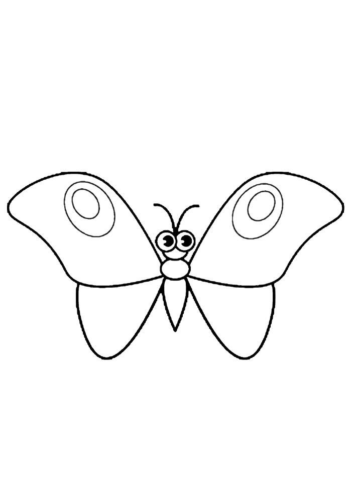 Ein Schmetterling mit vielen Details ist eine komplexe, aber interessante Färbung