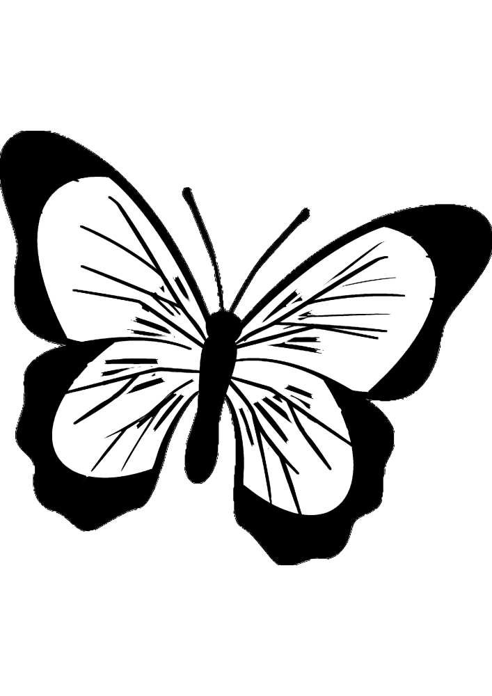 Un papillon très simple.