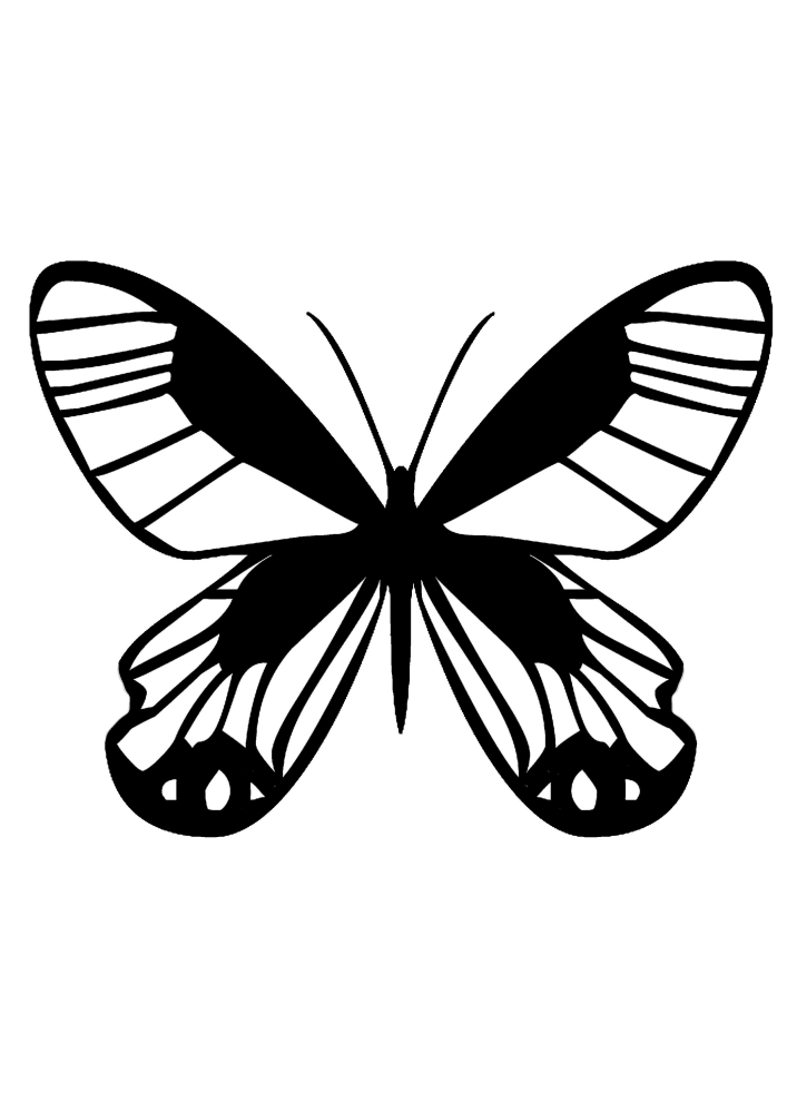 Einfacher Schmetterling